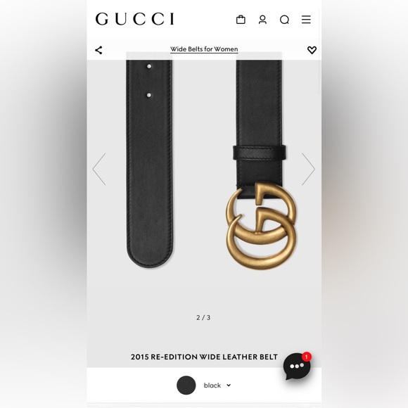 Gucci Leather Women’s Belt GG MARMONT - Picture 4 of 6